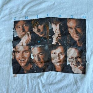 Vintage 1992 Chicago Band Tour T-Shirt XL Hanes 90s Rock Band Tee
